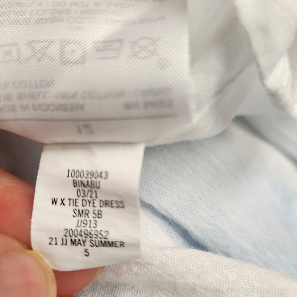 JANIE AND JACK TIE DYE BOW STRAP DRESS IN Angel Falls Shibori Size 12 - Picture 12 of 14